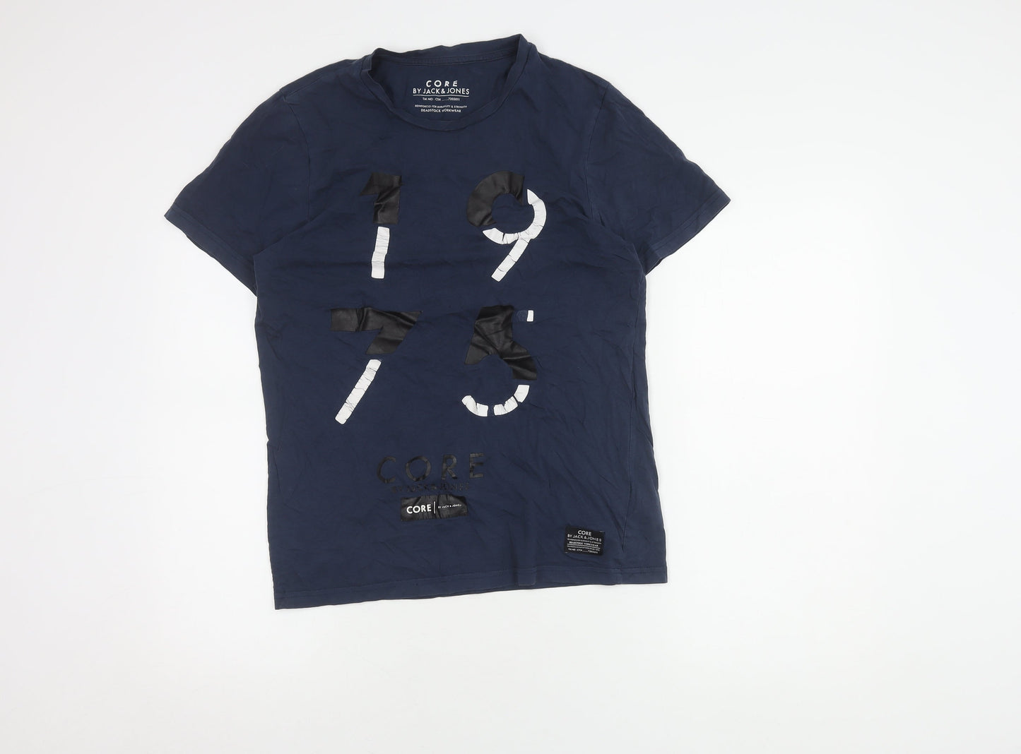 Jack & Jones Men's Blue Graphic Print T-Shirt M