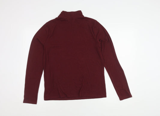 Lands' End Women's Red Pullover Jumper, Size M
