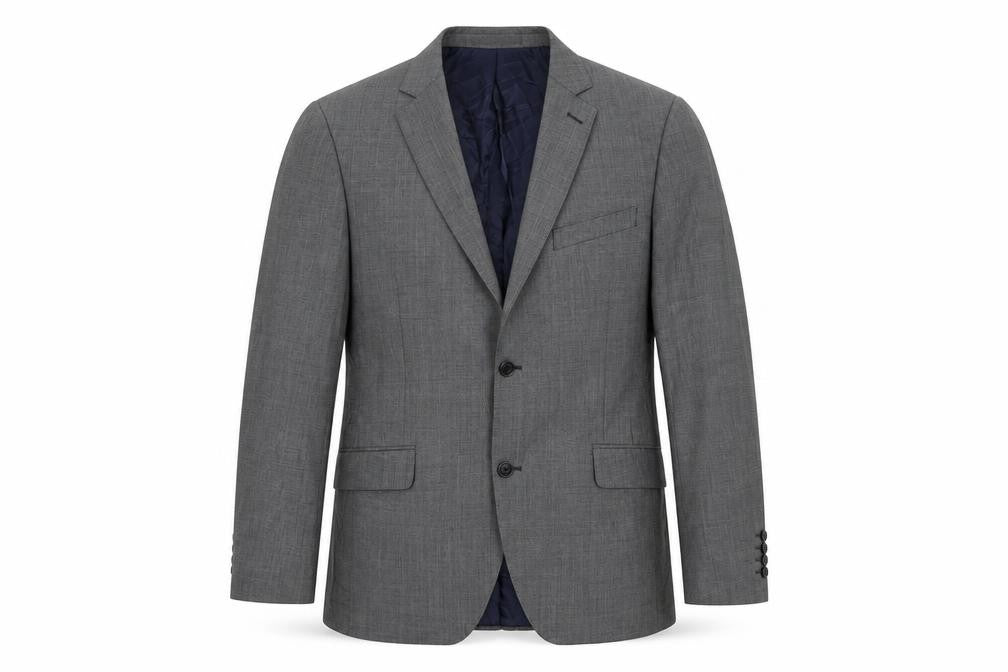 Mens 40 Chest Regular Austin Reed Grey Two-Button Blazer