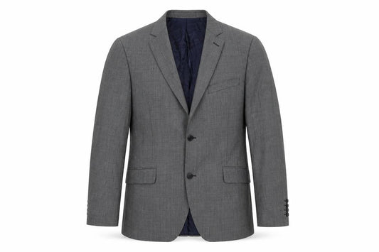 Mens 40 Chest Regular Austin Reed Grey Two-Button Blazer