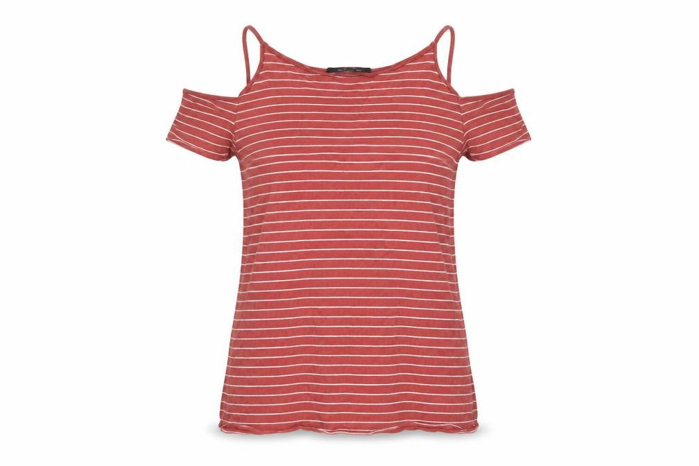 Womens UK Size XS AllSaints Red Viscose Blend Shirt