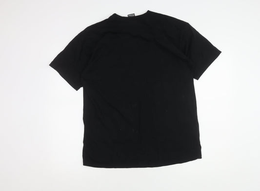 Disney Beauty and the Beast Black L T-Shirt Unisex