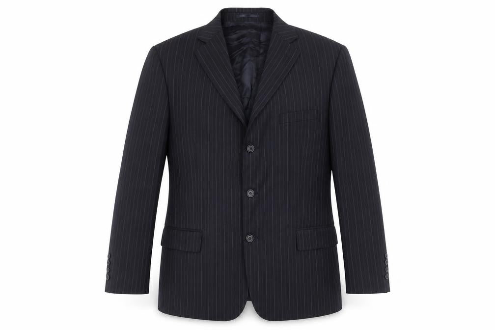 Mens 42 Chest Regular Jaeger Blue Three-Button Blazer