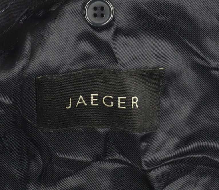 Jaeger Men's Blue Pinstripe Blazer 42R Regular Fit