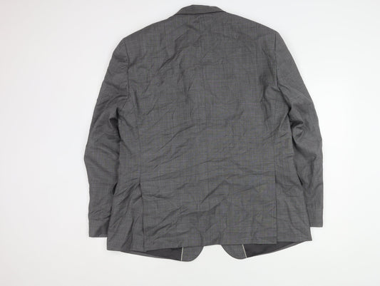 Paul Costelloe Men's Grey Blazer Jacket Size 46