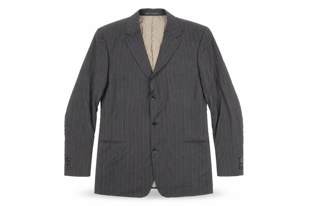 Mens 48 Chest  HUGO BOSS Grey Three-Button
