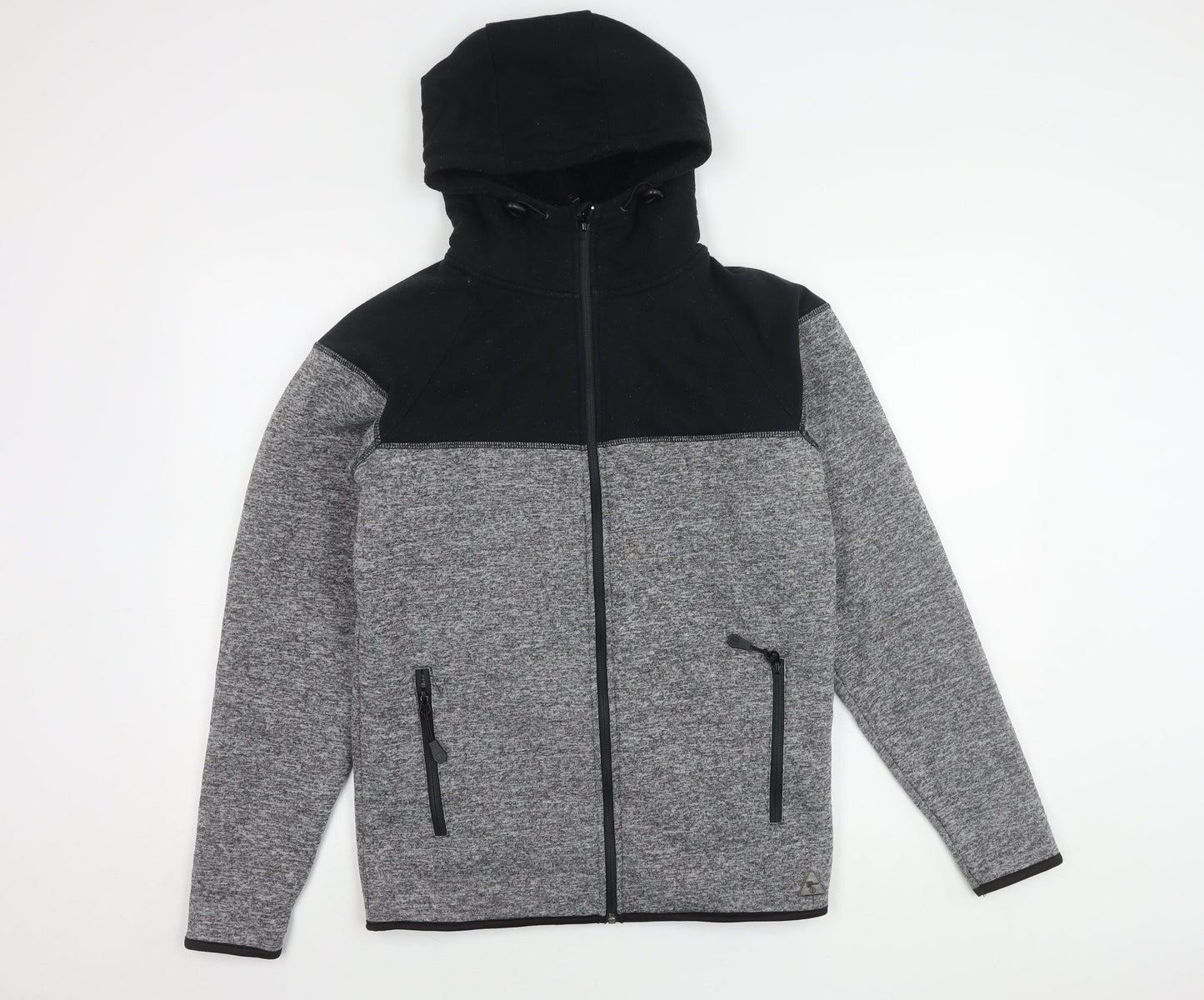 DNM Dissident Men's Black & Grey Hooded Jacket S