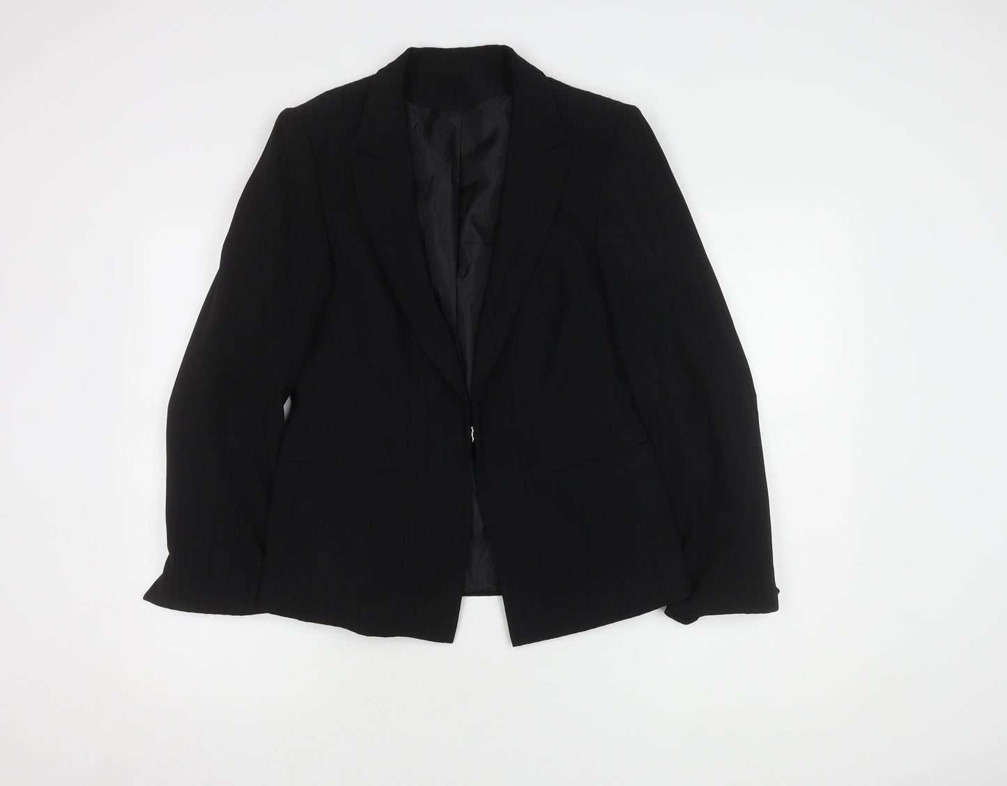 Bay Women’s Black Size 14 Pinstripe Blazer with Lining
