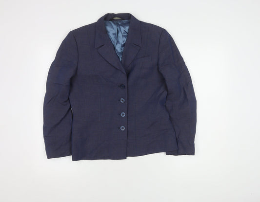 Laura Ashley Women's Blue Blazer, Size 12, Classic Style