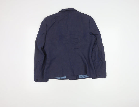 Laura Ashley Women's Blue Blazer, Size 12, Classic Style