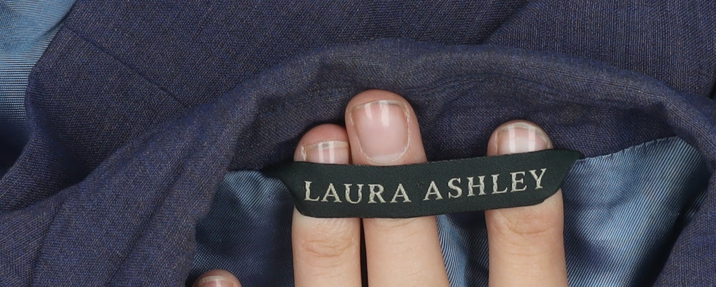 Laura Ashley Women's Blue Blazer, Size 12, Classic Style