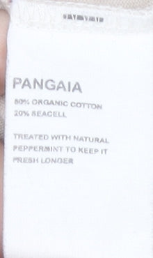 PANGAIA Beige Cropped T-Shirt for Women Size S
