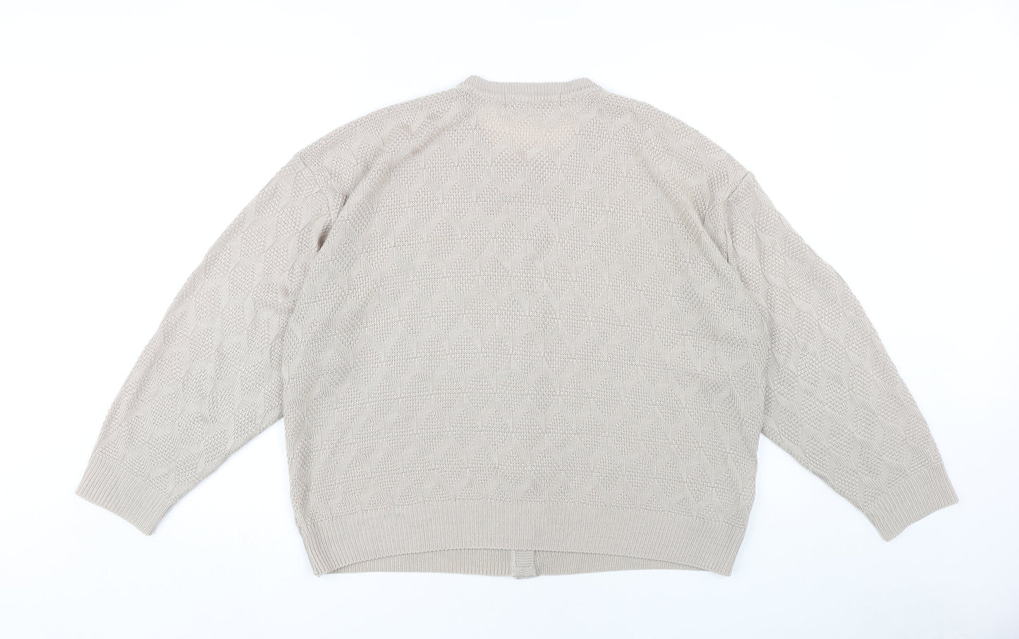 St Michael Womens Beige Wool Cardigan Size 20