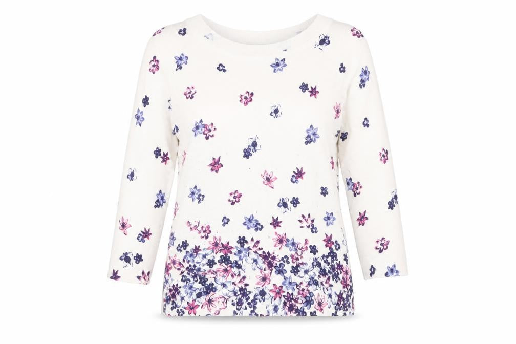 Marks and Spencer Women's Multicoloured Floral Pullover Jumper