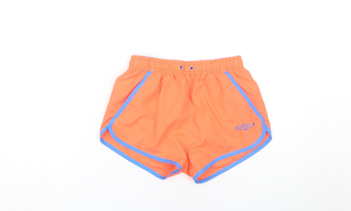 Franco Giorgi Boys Orange Athletic Shorts, 6-7 Years