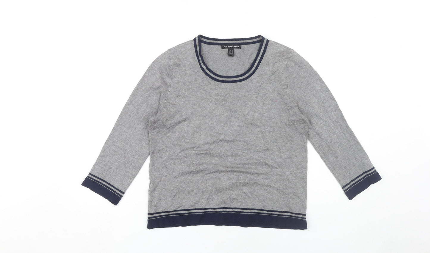 Mango Women's Grey Pullover Jumper Size 8