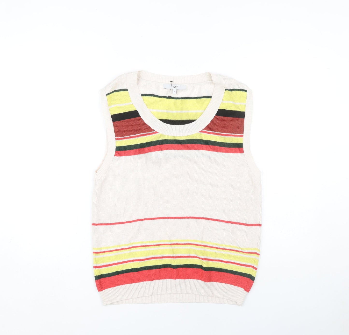 Next Women's Multicoloured Striped Vest M