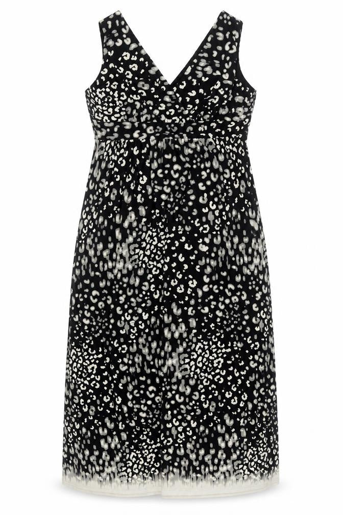 Marks and Spencer Women's Black V-Neck Midi Dress