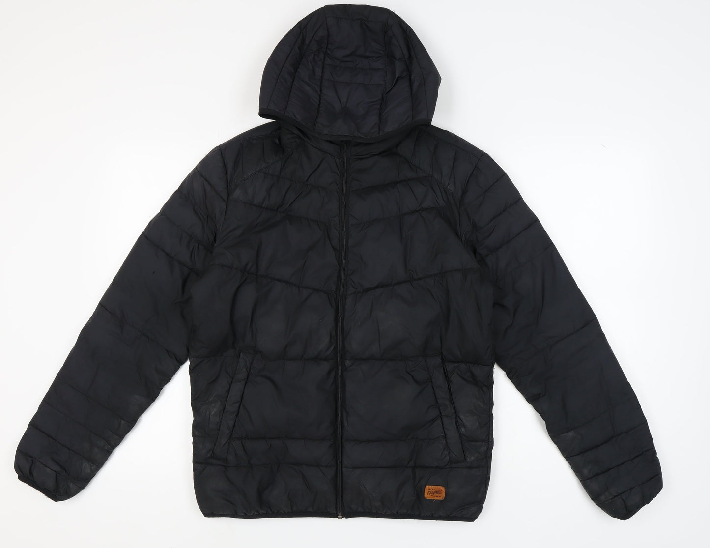 Jack & Jones Men's Black Puffer Jacket M