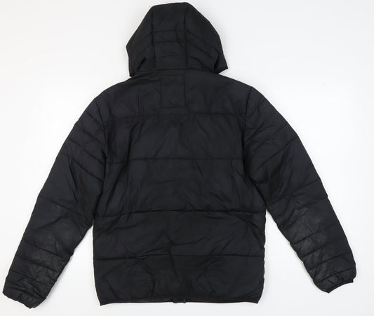 Jack & Jones Men's Black Puffer Jacket M