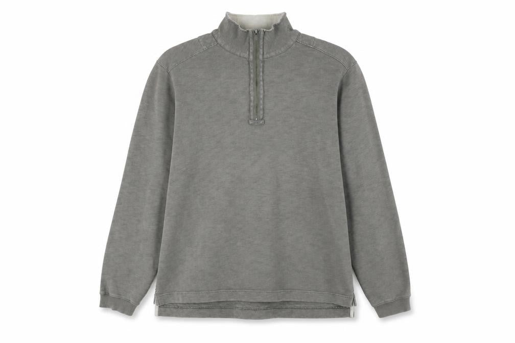 Mens UK L Regular White Stuff Grey Henley Sweatshirt