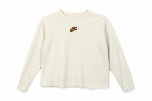 Nike Girls Ivory XL Pullover Sweatshirt Long Sleeve Casual