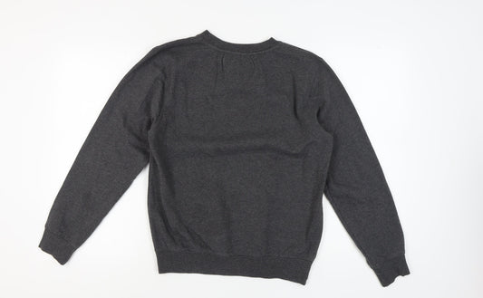 Hard Rock Cafe Unisex Grey Logo Sweatshirt Medium