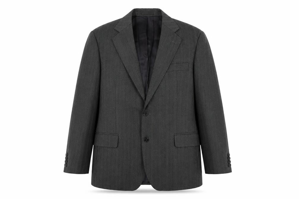 Mens 42 Chest Regular Magee Grey Two-Button Blazer