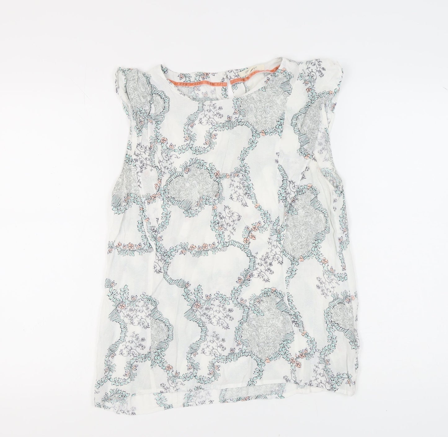 White Stuff Women's Floral Sleeveless Top Size 12