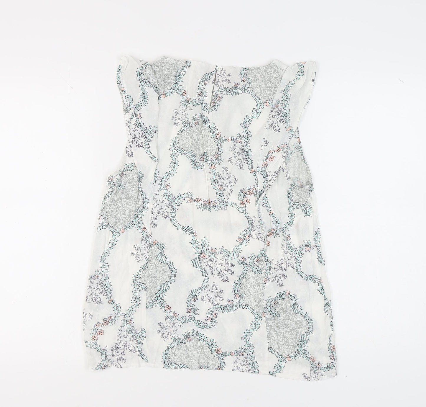 White Stuff Women's Floral Sleeveless Top Size 12