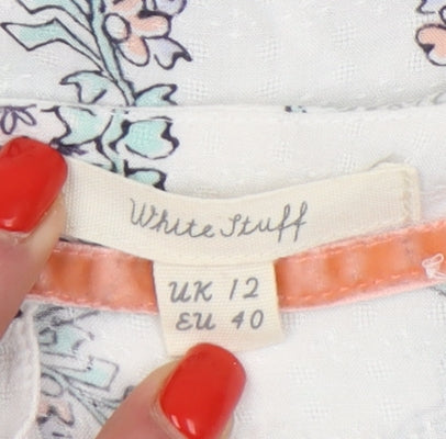 White Stuff Women's Floral Sleeveless Top Size 12