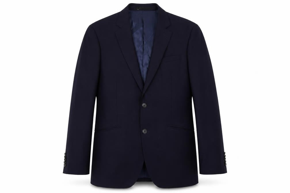 Mens 39 Chest Regular T.M.Lewin Blue Two-Button Blazer
