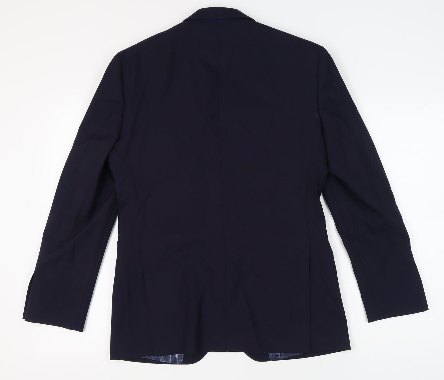T.M. Lewin Men's Blue Wool Blazer Size 39 Regular