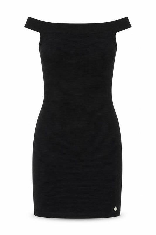 Superdry Women's Black Off the Shoulder Dress, Size S