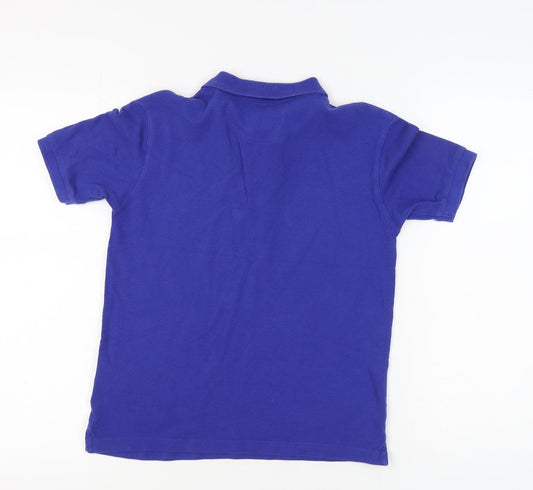 Lyle & Scott Boys Blue Polo Shirt, Size 12-13 Years, Logo Accent