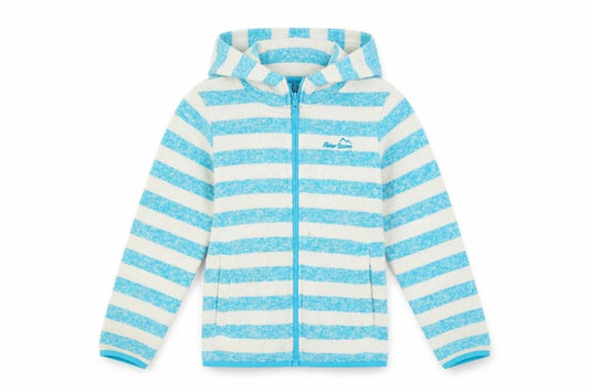 Peter Storm Girls Blue Striped Hoodie 7-8 Years