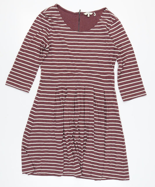 Fat Face Women's Multicoloured A-Line Dress Size 14