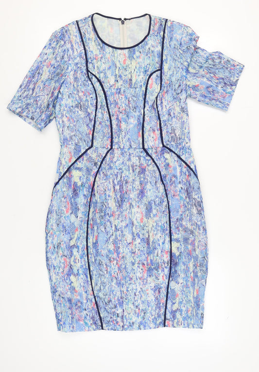 Whistles Women's Blue Knee-Length Dress, Size 12