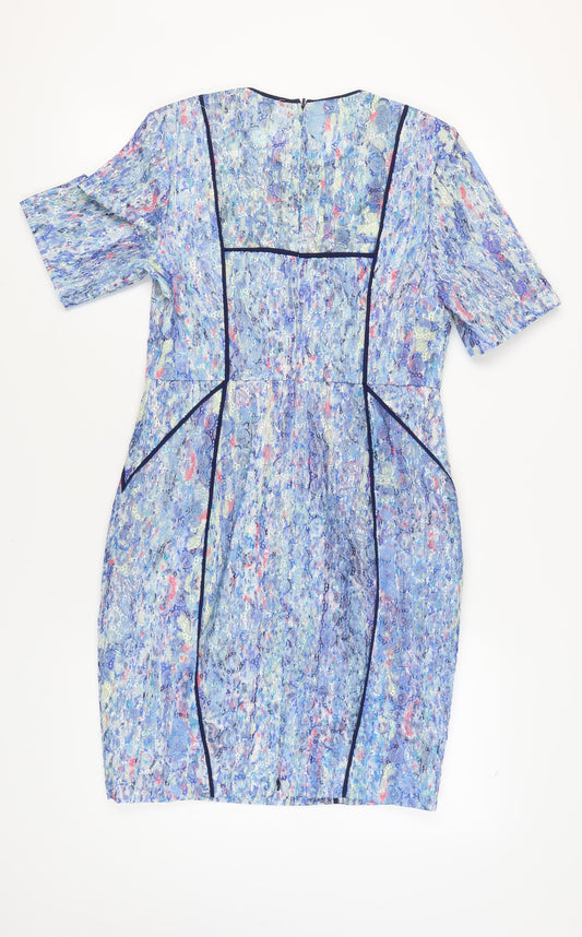 Whistles Women's Blue Knee-Length Dress, Size 12