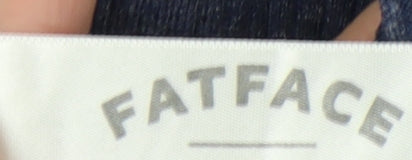 Fat Face Women's Blue Crew Neck Pullover Jumper Size 8