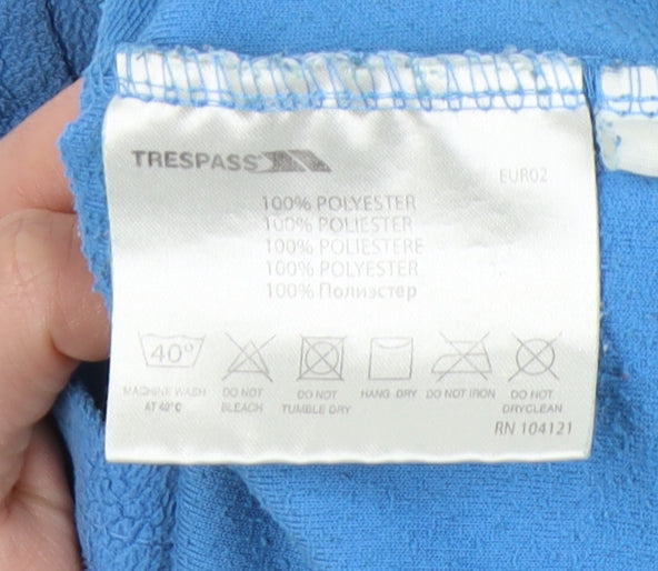 Trespass Women's Blue XS Fleece Henley Sweatshirt