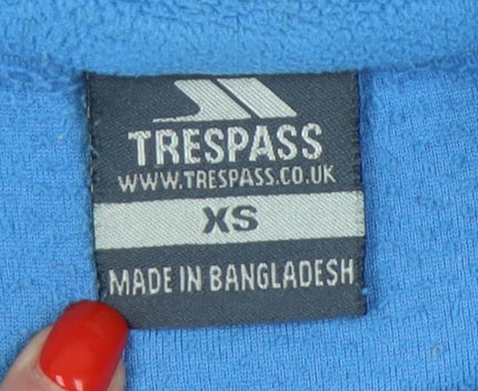 Trespass Women's Blue XS Fleece Henley Sweatshirt