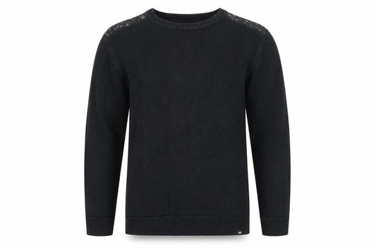 Adidas Men's Black Medium Pullover Jumper Casual Knit