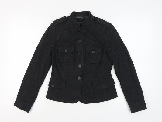 Banana Republic Women's Black Military Jacket Size 2