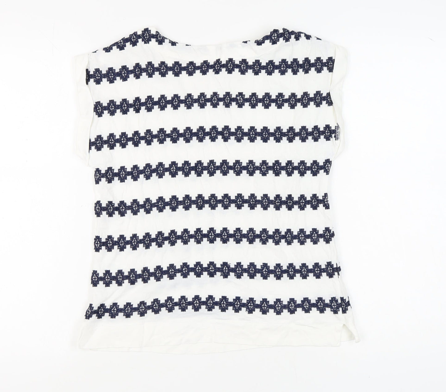 White Stuff Women's Geometric Top UK 8