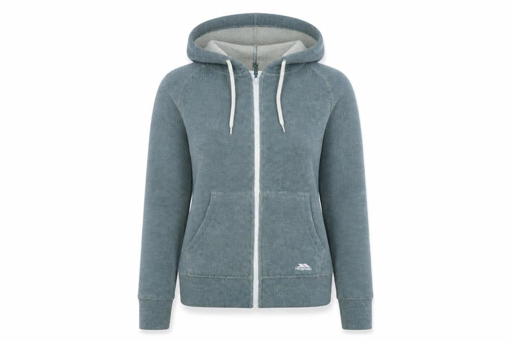 Unisex Adults UK XS Regular Trespass Blue Full Zip Hoodie