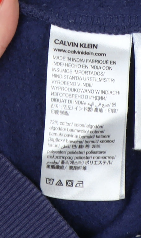 Calvin Klein Men's Blue Full Zip Hoodie S