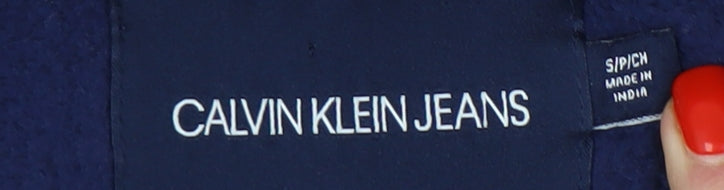 Calvin Klein Men's Blue Full Zip Hoodie S