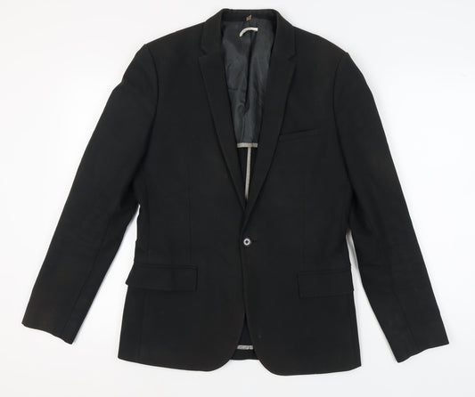 Calvin Klein Men's Black Regular Fit Blazer M