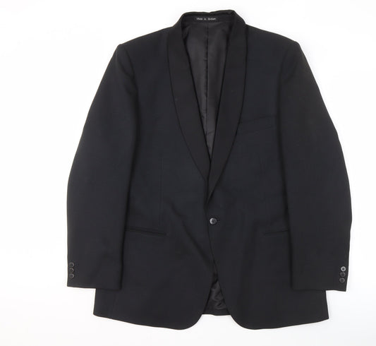 Dunn & Co Men's Black Tuxedo Blazer, Size 44, Formal Wear